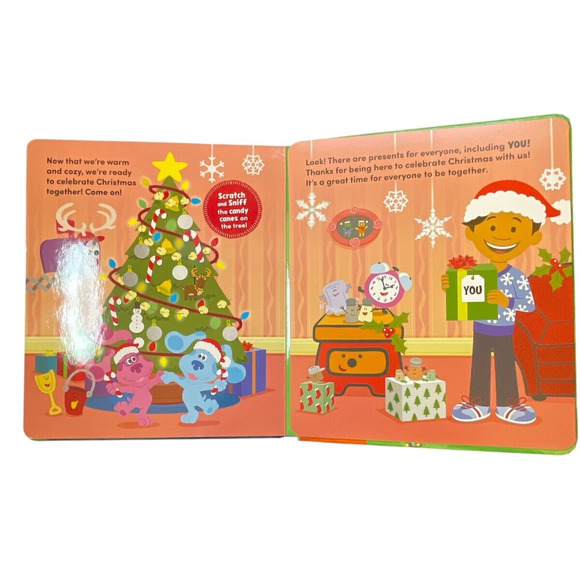 Scratch and Sniff Nickelodeon Blue's Clues and You Sweet Smelling Christmas Book - Picture 4 of 4